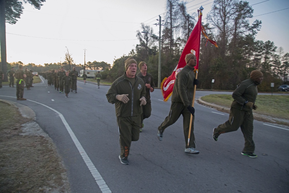 Headquarters and Support Battalion Motivational Run