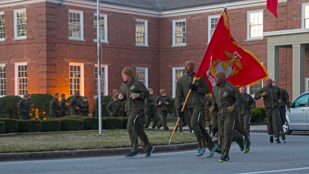 Headquarters and Support Battalion Motivational Run