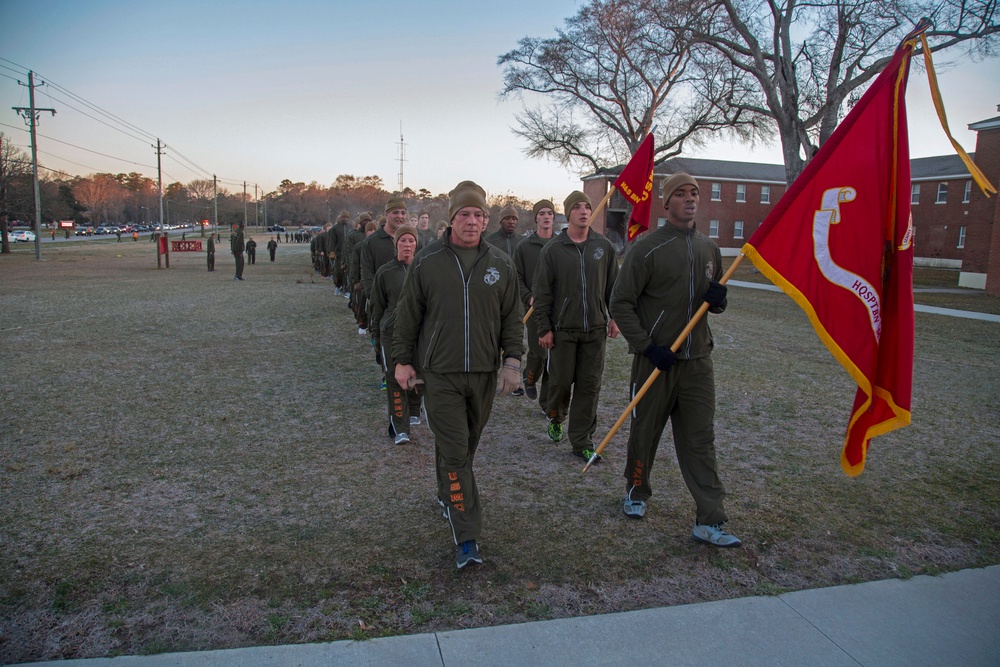 Headquarters and Support Battalion Motivational Run