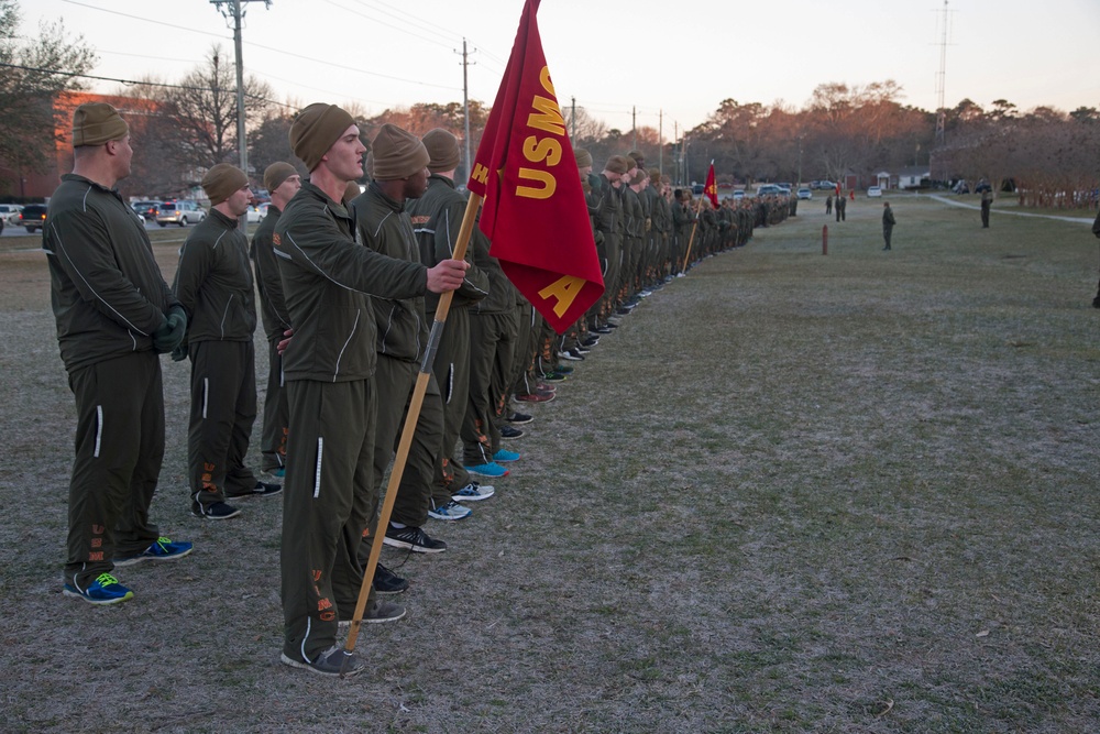 Headquarters and Support Battalion Motivational Run