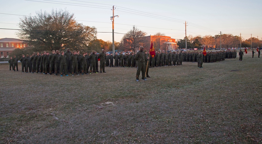 Headquarters and Support Battalion Motivational Run