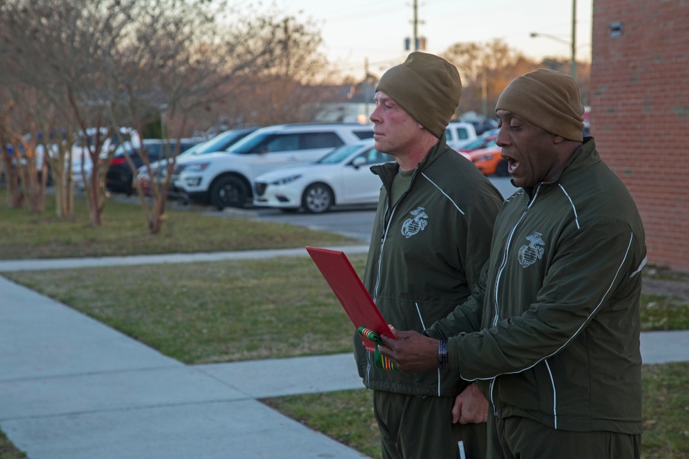 Headquarters and Support Battalion Motivational Run