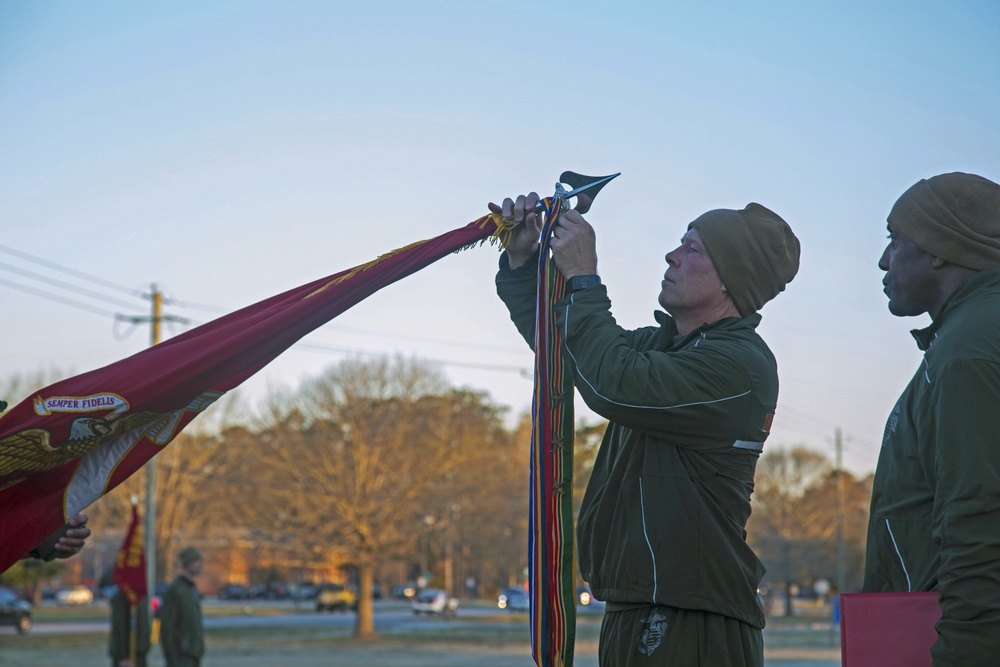 Headquarters and Support Battalion Motivational Run