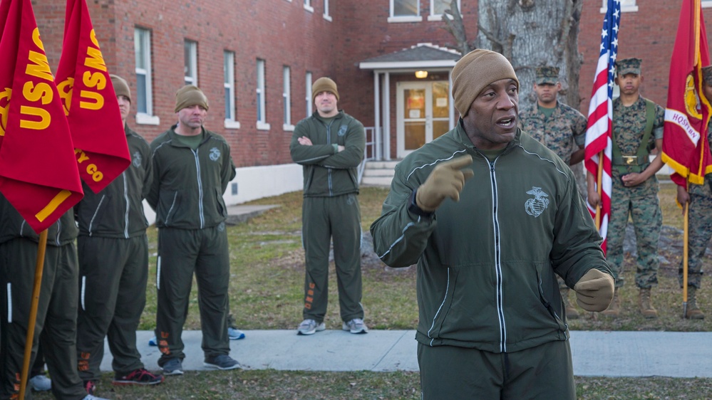 Headquarters and Support Battalion Motivational Run