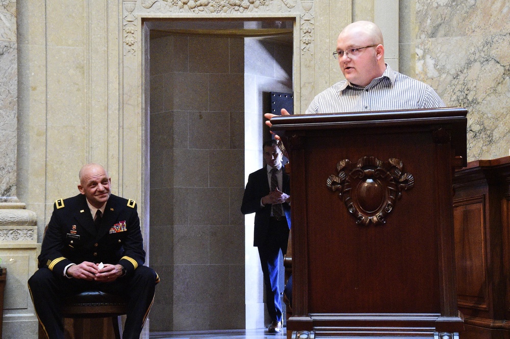 Governor promotes Wisconsin National Guard general officer