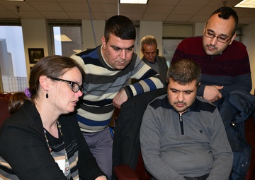 District geologists educate Mosul Dam engineers on GIS modeling