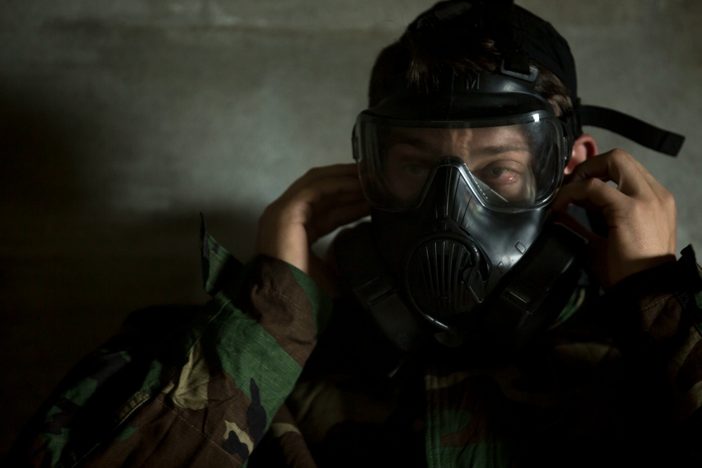 Up in smoke, Marines expose themselves to CS gas