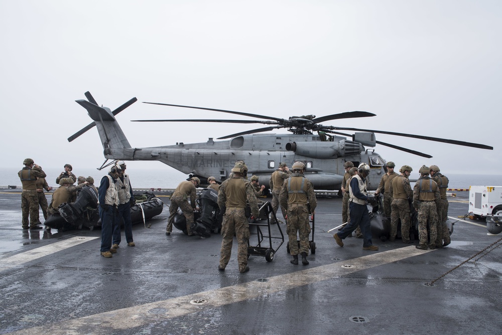 Maritime Raid Force (MRF) Conduct Helo Cast Operations