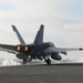F/A-18C hornet lands on flight deck