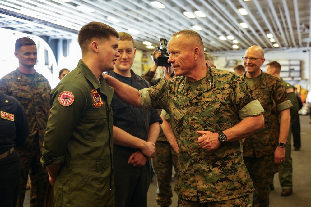 III MEF commanding general visits 31st MEU during Spring Patrol