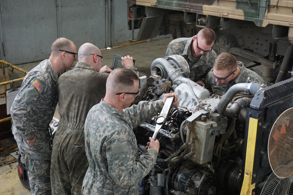 Iowa National Guard maintains the fleet for Allied Spirit VI