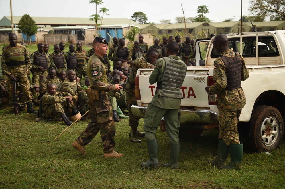 Ugandan Battle Group 22 conducts predeployment training