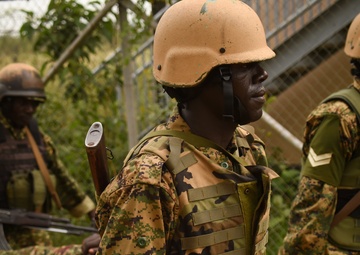 Ugandan Battle Group 22 conducts counter-IED exercise during pre-deployment training