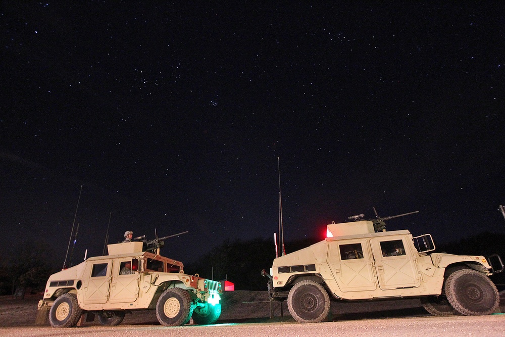 Army Reserve vehicle gunnery crews execute night live-fire qualifications