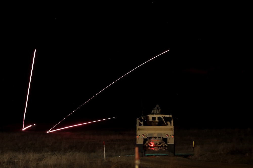 Army Reserve vehicle gunnery crews execute night live-fire qualifications