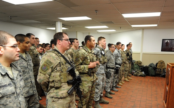 AFGSC Command CMSgt speaks, tours Minot AFB