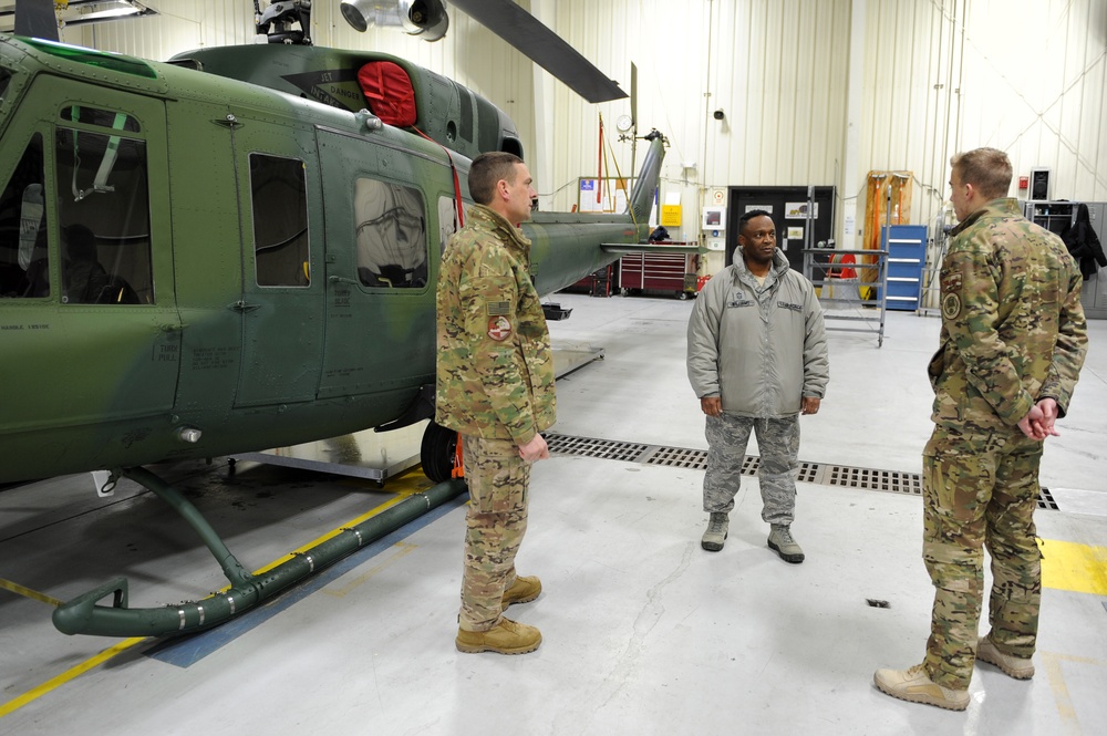 AFGSC Command CMSgt speaks, tours Minot AFB