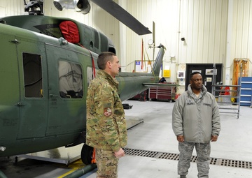 AFGSC Command CMSgt speaks, tours Minot AFB