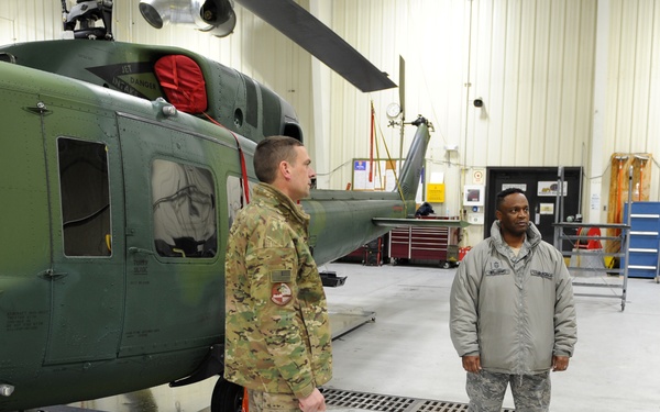 AFGSC Command CMSgt speaks, tours Minot AFB
