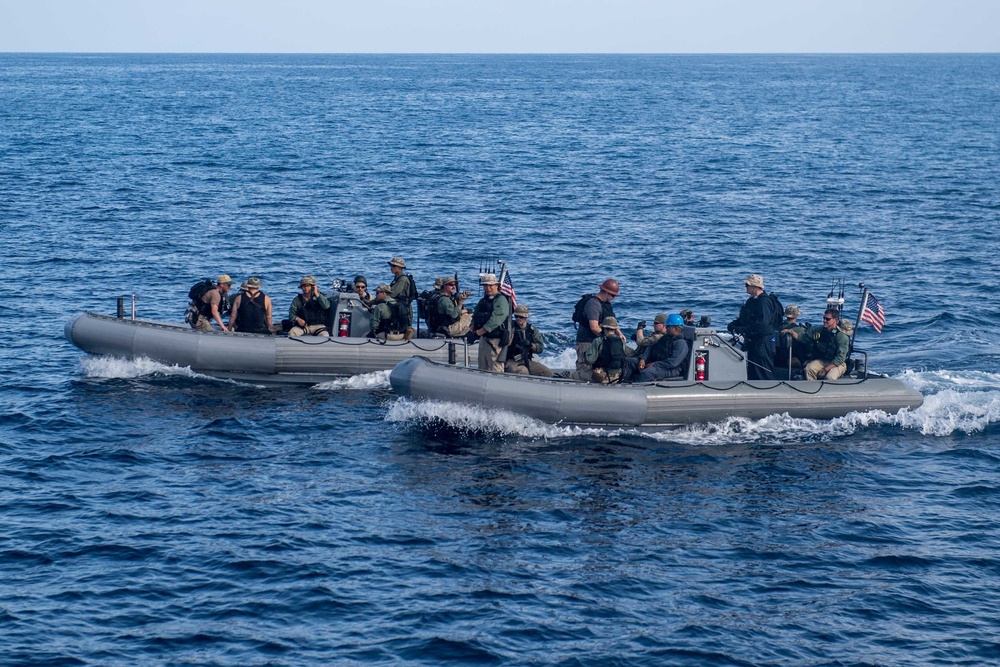 Laboon is deployed with the George H.W. Bush Carrier Strike Group in support of maritime security operations and theater security cooperation efforts in the U.S. 5th and 6th Fleet areas of responsibility