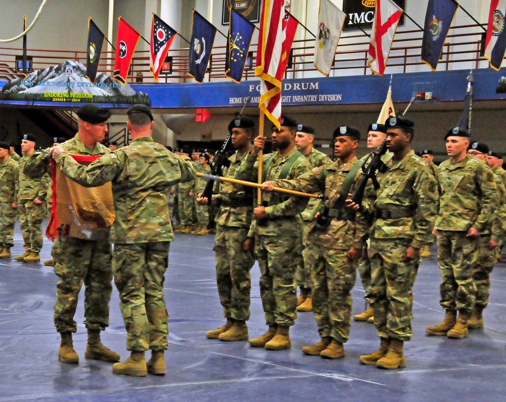 Sword Battalion Cases Colors in Preparation for Deployment