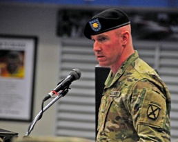 Sword Battalion Cases Colors in Preparation for Deployment