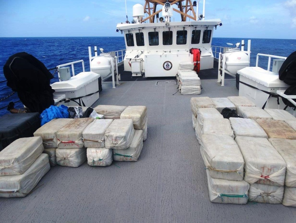 Coast Guard offloads more than $44.5 million dollars worth of seized cocaine interdicted off Puerto Rico