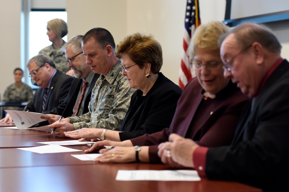 180th Fighter Wing Partnership Agreement Signing