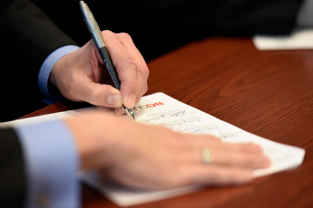 180th Fighter Wing Partnership Agreement Signing
