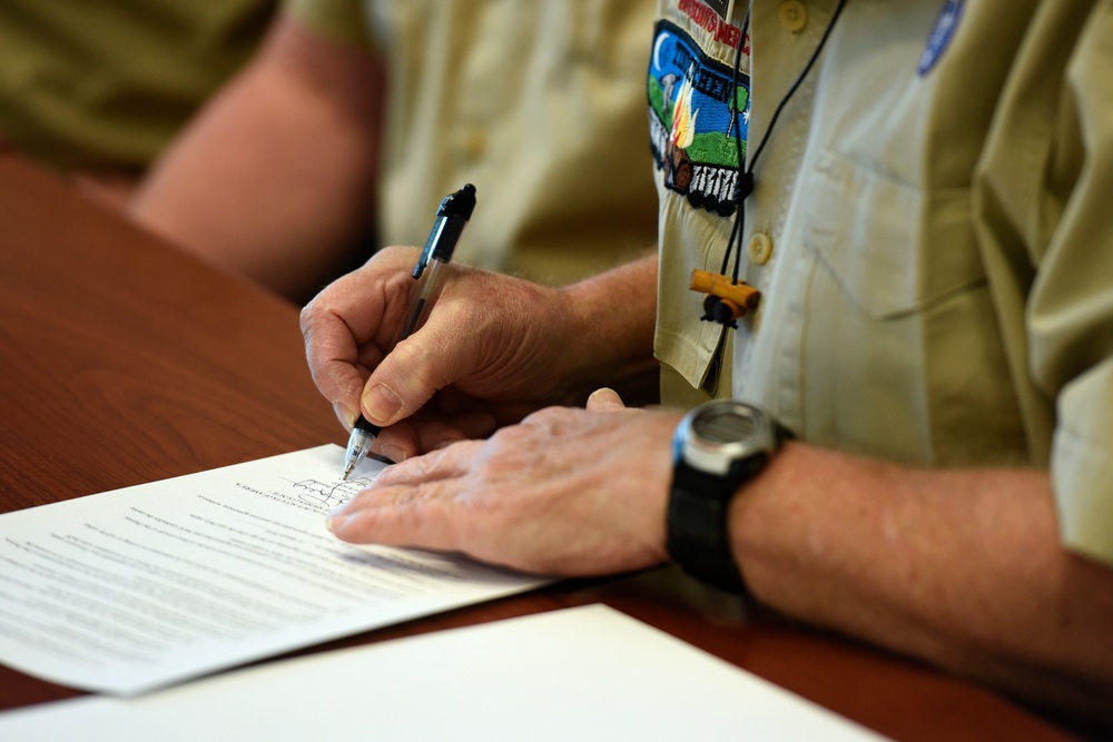 180th Fighter Wing Partnership Agreement Signing