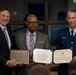 Richard Mariano accepts the Vice Admiral Perry Award