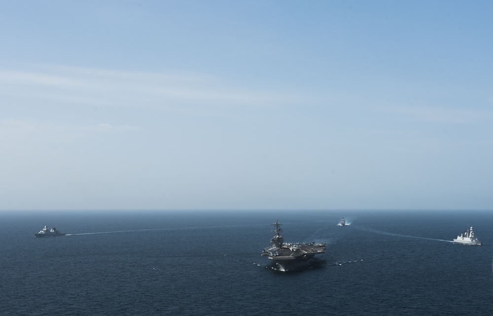 The George H.W. Bush Carrier Strike Group is conducting naval operations in the U.S. 6th Fleet area of operations in support of U.S. national security interests.