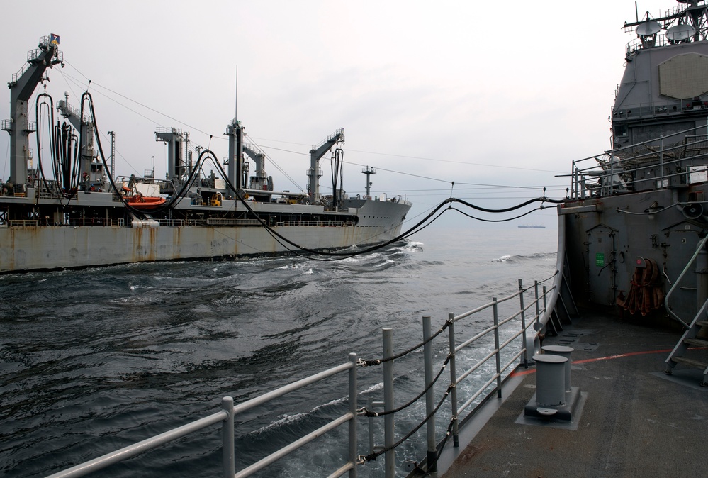 USS Lake Champlain (CG 57) Replenishment-at-Sea