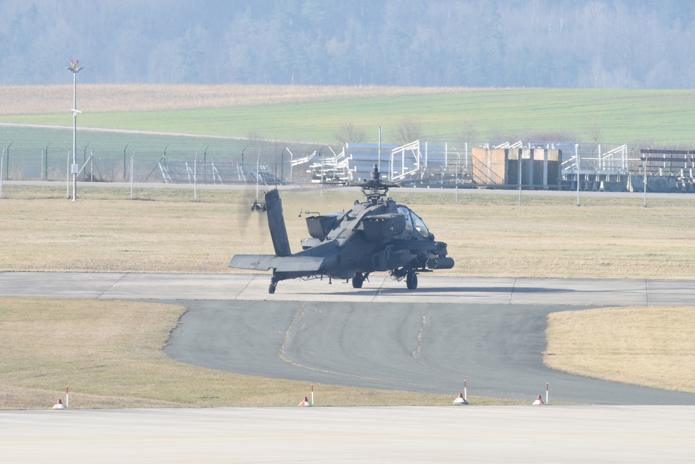 Routine Training Day at the Katterbach Army Airfield.