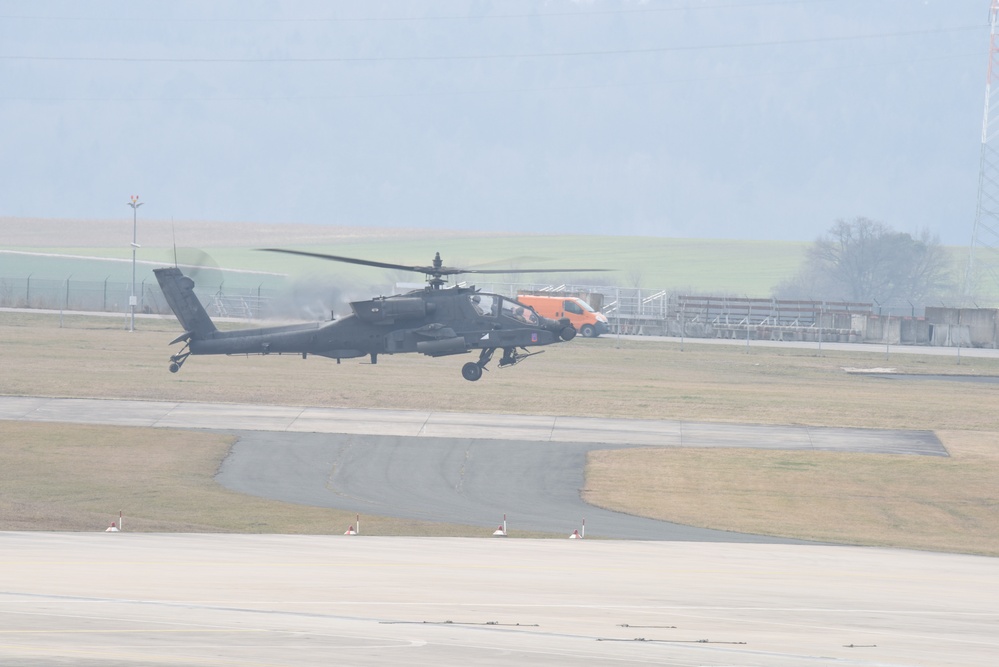 Routine Training Day at the Katterbach Army Airfield.