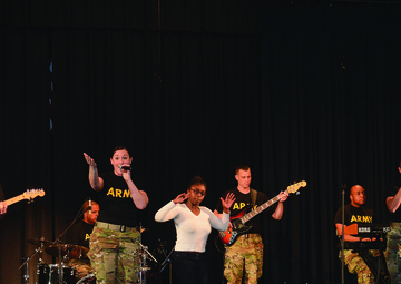 Fort Lee band rocks high school in local community