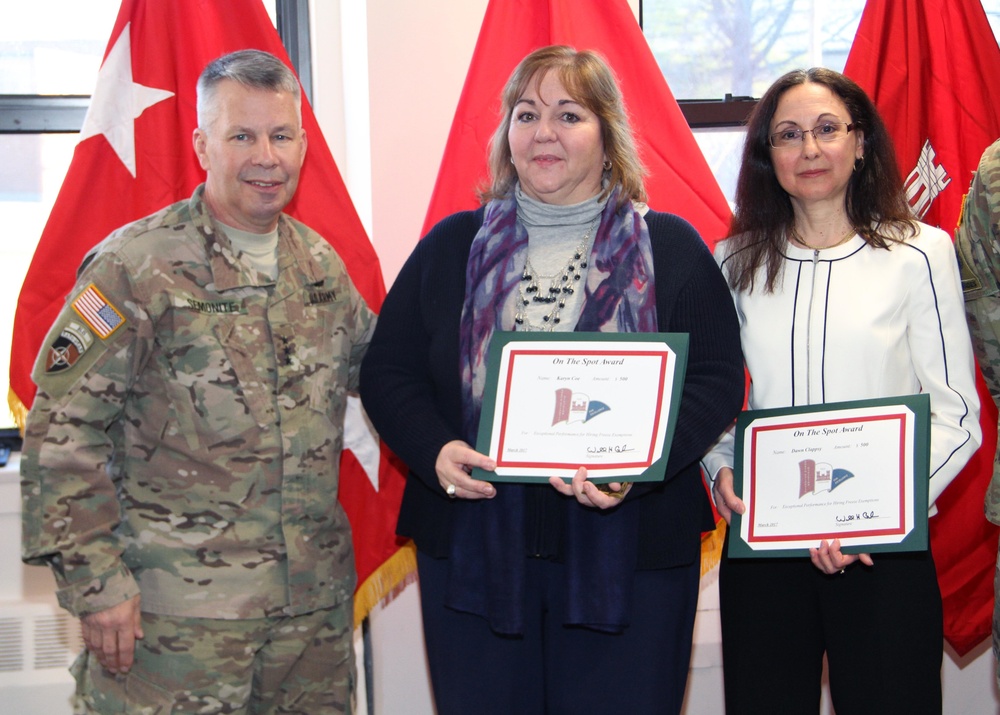 Human resources team recognized by Army Chief of Engineers