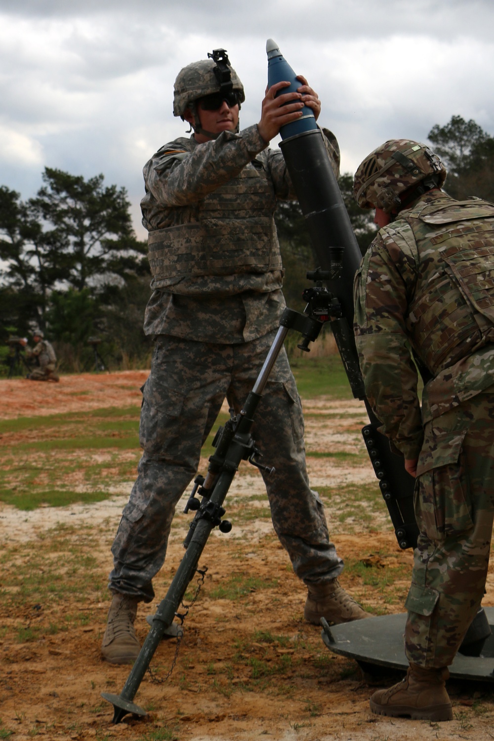 Mustangs mortar fire