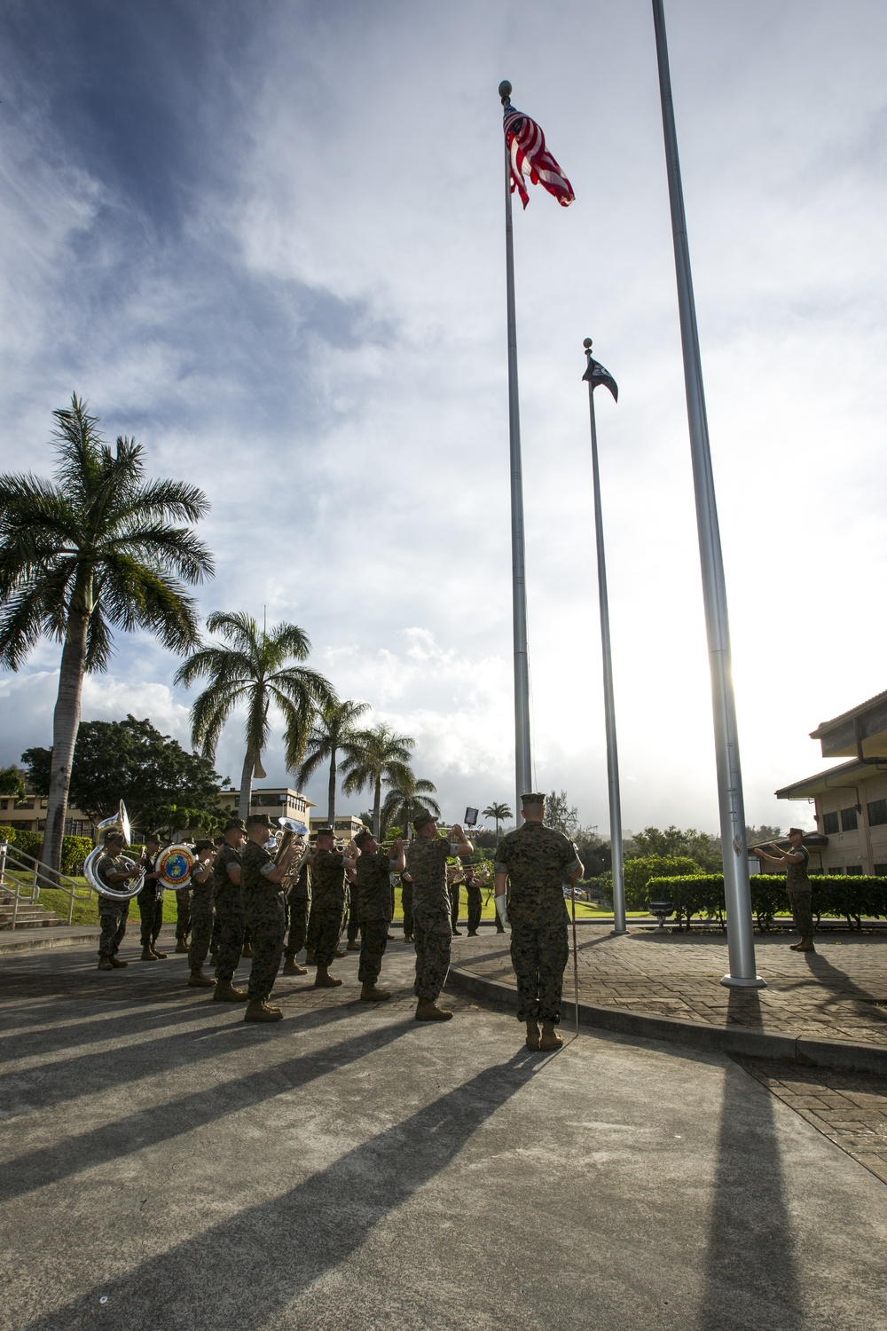 PACOM and MARFORPAC raise the Colors