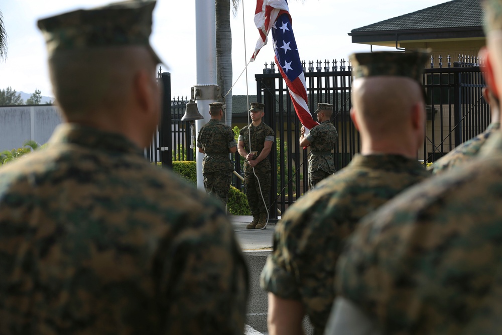 PACOM and MARFORPAC raise the Colors