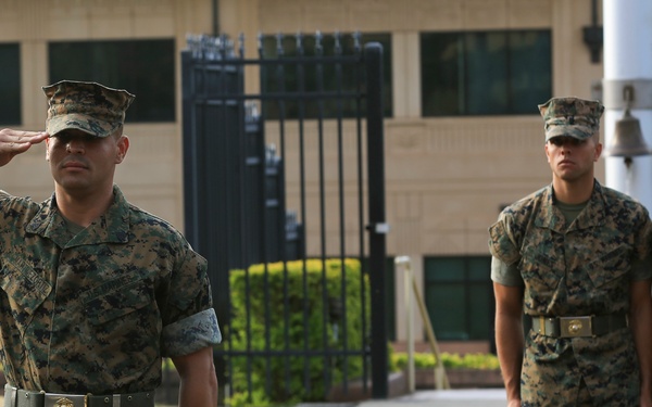 PACOM and MARFORPAC raise the Colors