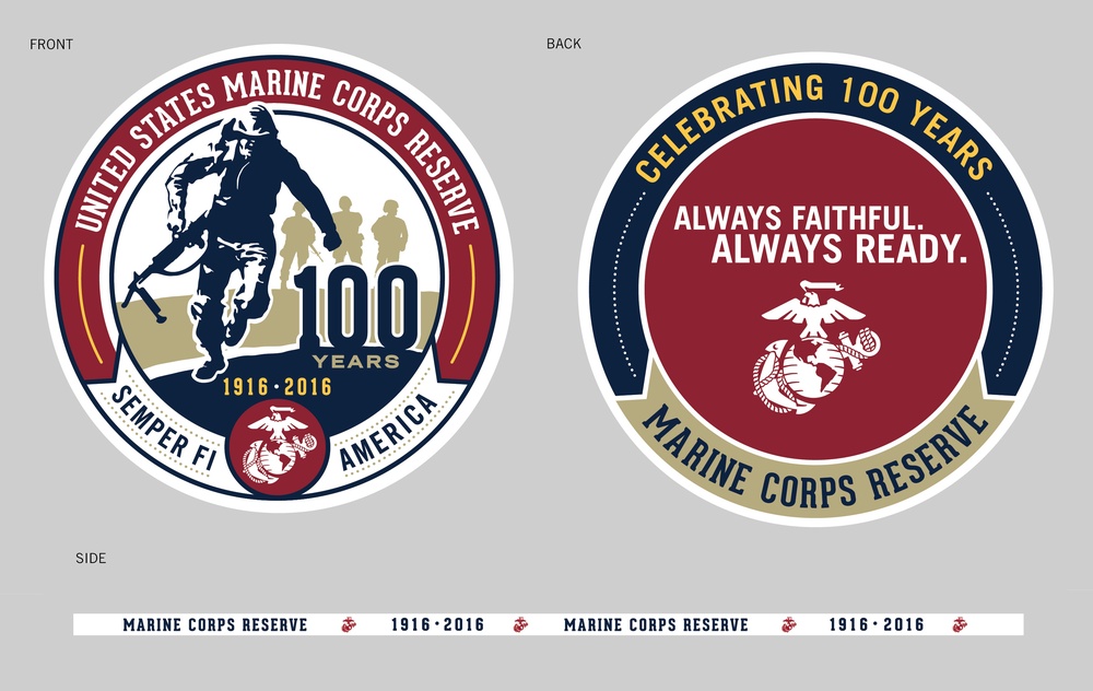 Marine Corps Reserve Centennial Commemorative Poker Chip
