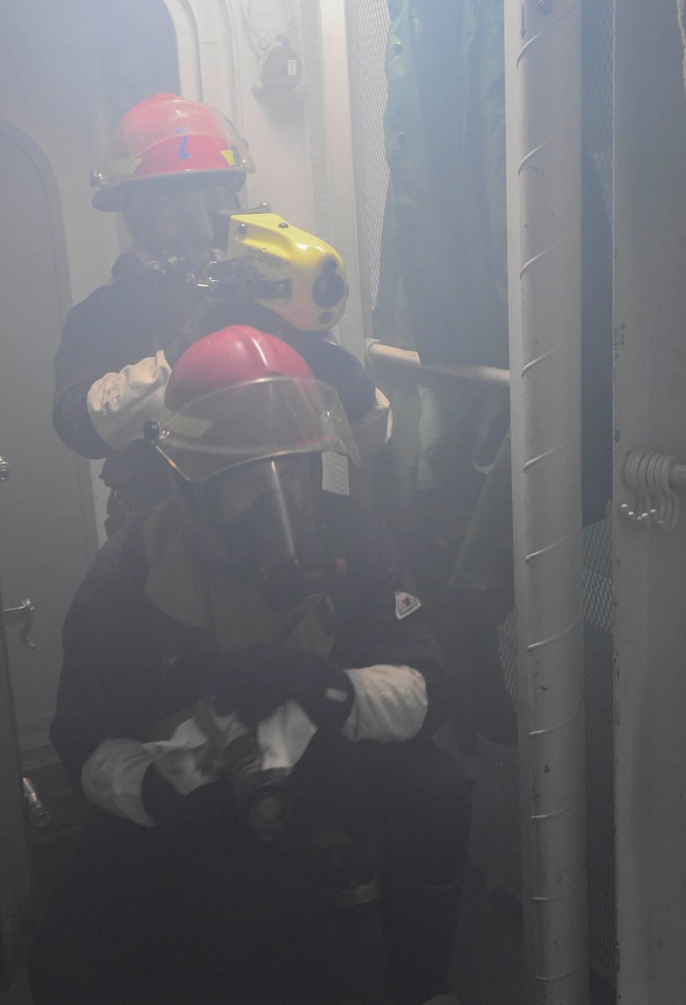 USS Wayne E. Meyer Conducts a Fire Drill