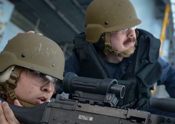 Sailors perform live-fire exercise