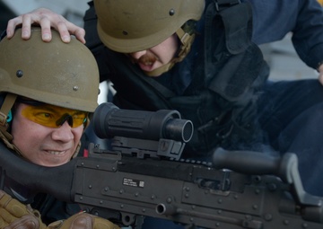 Sailors perform live-fire exercise