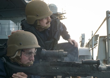 Sailors perform live-fire exercise