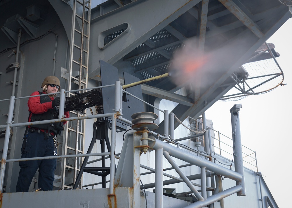 Sailors perform live-fire exercise
