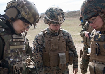 24th MEU FET trains with Romanian troops