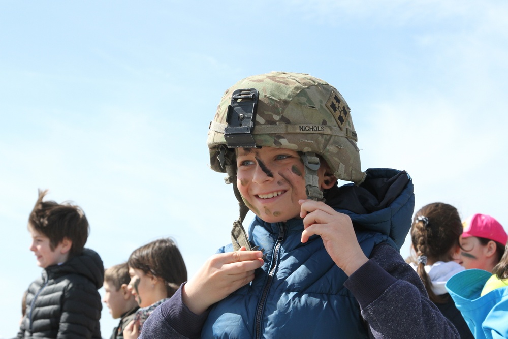 US, Romanian troops host Children's Day celebration