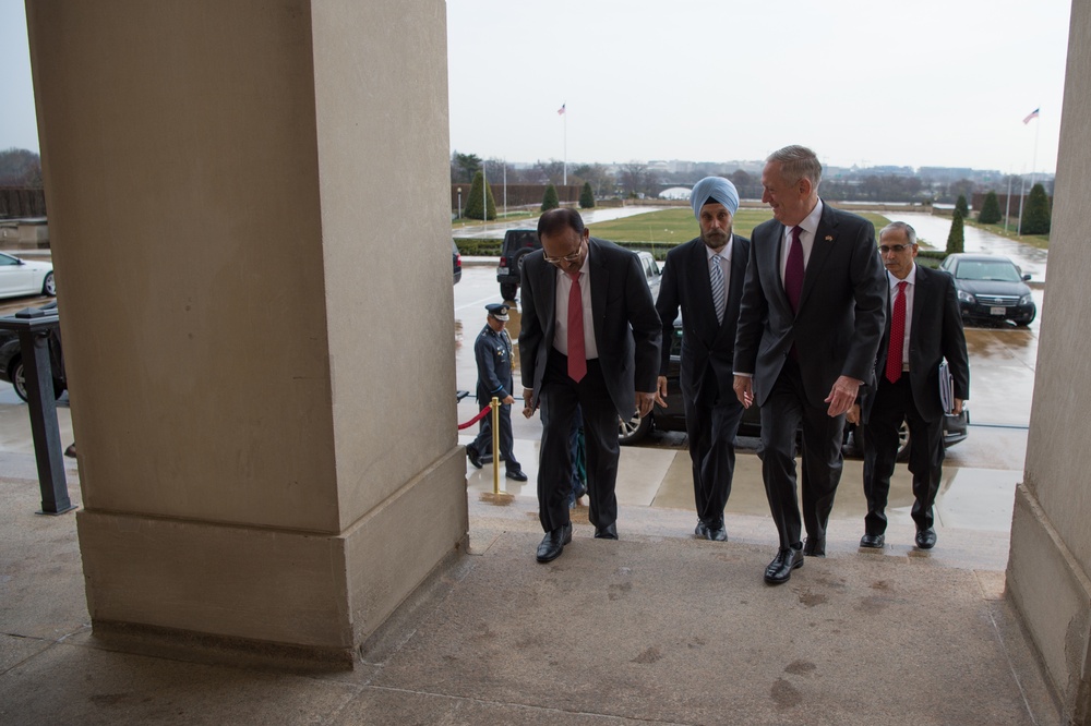 SD Mattis meets with India's National Securtity Advisor